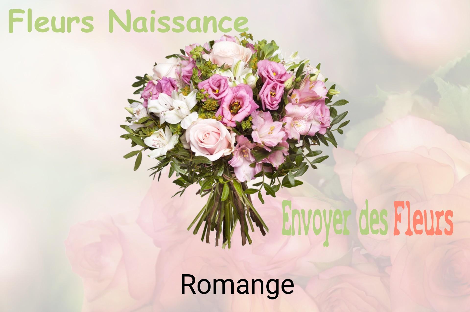 Bouquet de fleurs de naissance livré à Romange
